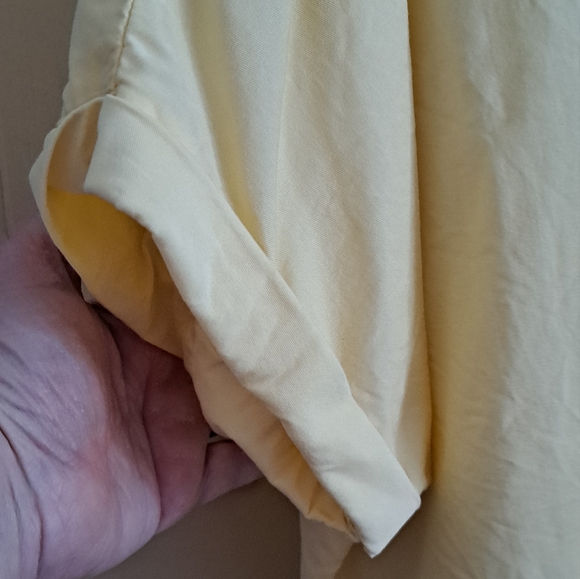 Vintage Cotton yellow Dolman sleeve top - Picture 3 of 5